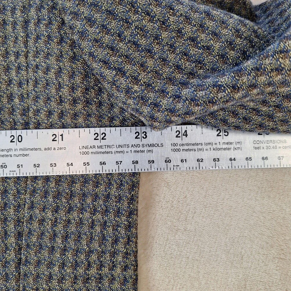 Vito Rufolo Suit Jacket Mens 46 Long Gray Wool Check Ventless 3 Button Italy